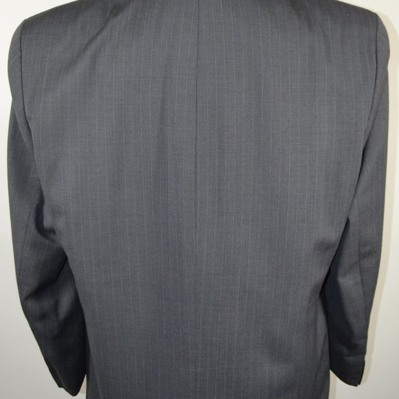 Beaver Brook 42R Sport Coat Blazer Suit Jacket Gra - Picture 4 of 8